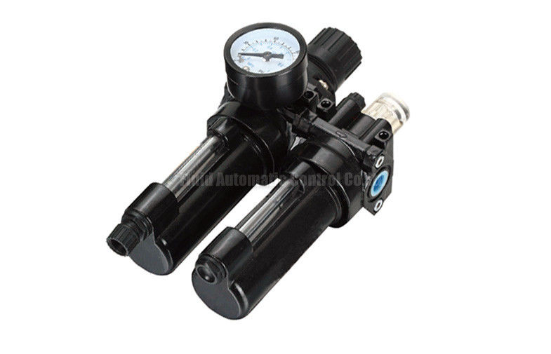 Regulador do filtro e lubrificador modulares G1/4” com o copo do metal para o sistema pneumático da filtragem e de lubrificação