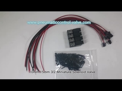 10mm 15mm 3/2 de válvula de solenoide 1.3W da miniatura 24VDC para a automatização pneumática da matéria têxtil e da confecção de malhas